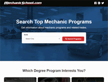 Tablet Screenshot of mechanicschool.com